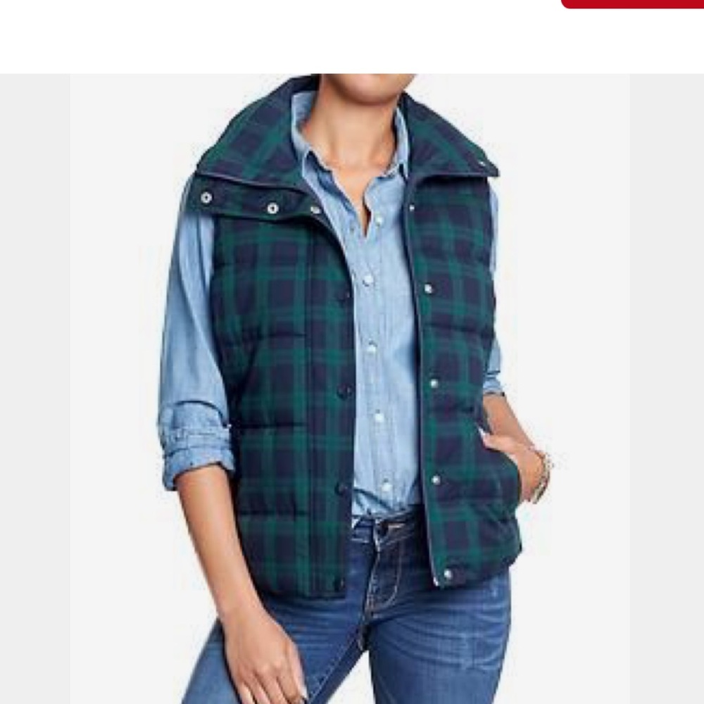 Old Navy plaid vest. Large